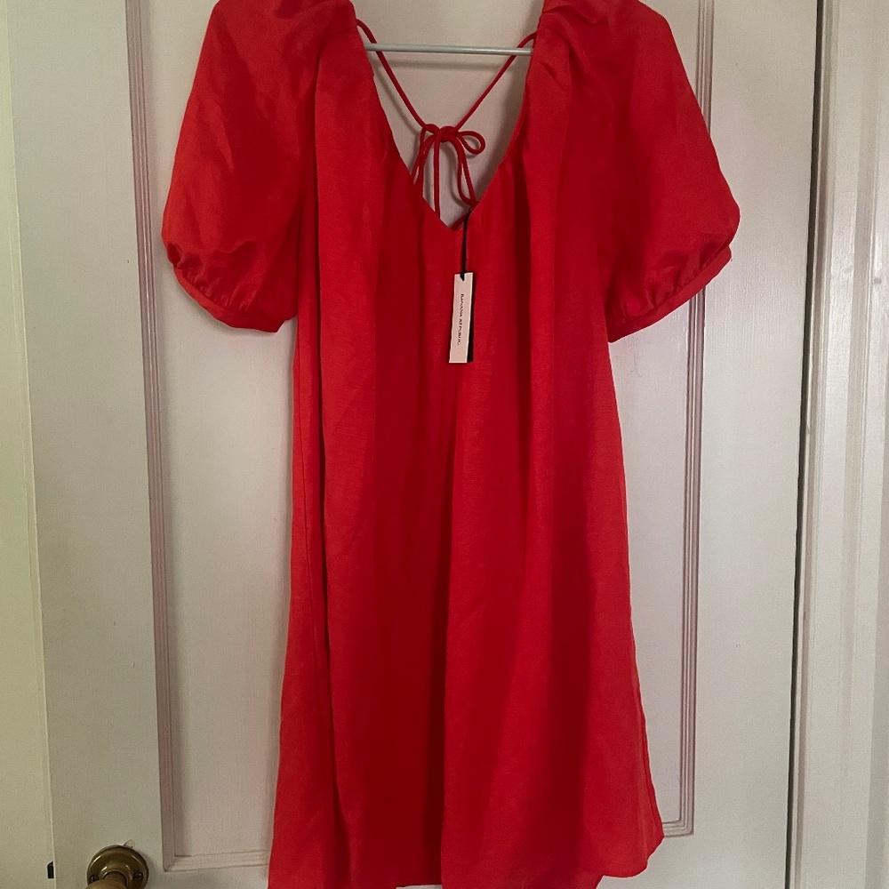 Banana Republic viscose-linen mini tent dress